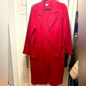 Woman’s polyester wool blend coat